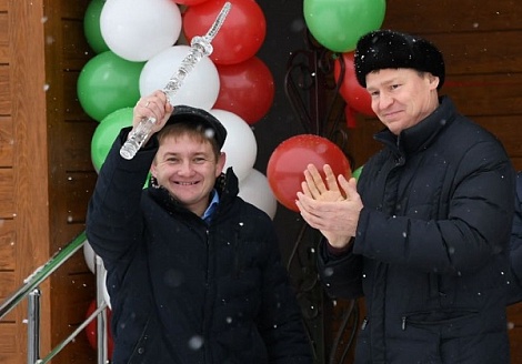 Первая в республике модульная лыжная база открылась в Кукморе