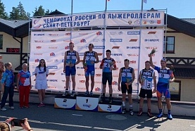 "Серебро" Артема Николаева  на чемпионате России по лыжероллерам